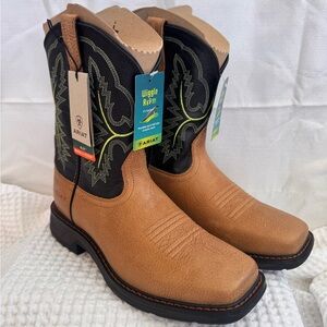 Ariat Kids' Brown and Black Cowboy Boots